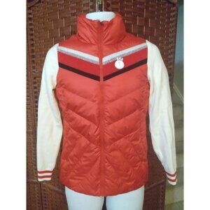 NWT Women's Light Jacket Puffer Size XS 85 Red White Sporty Down